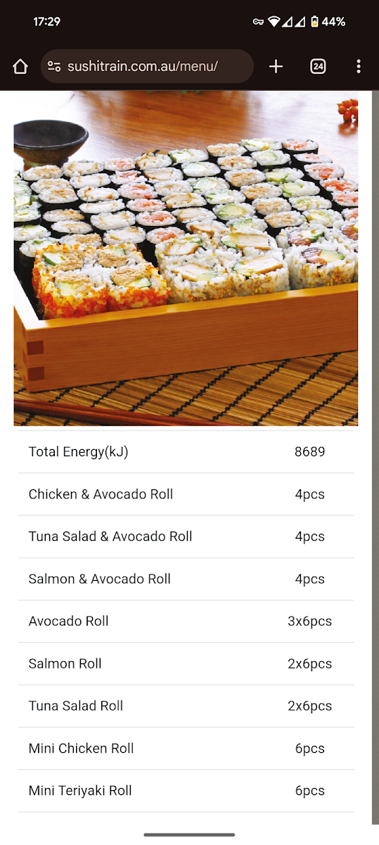 Menu Sushi Train Algester-1